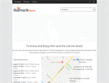 Tablet Screenshot of outreachchurch.net